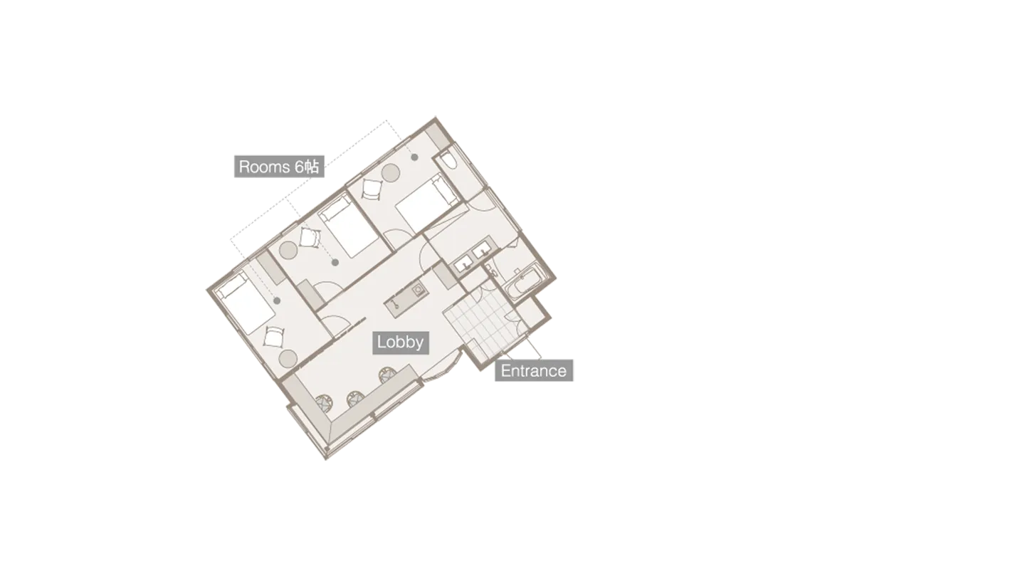 ゲスト棟平面図